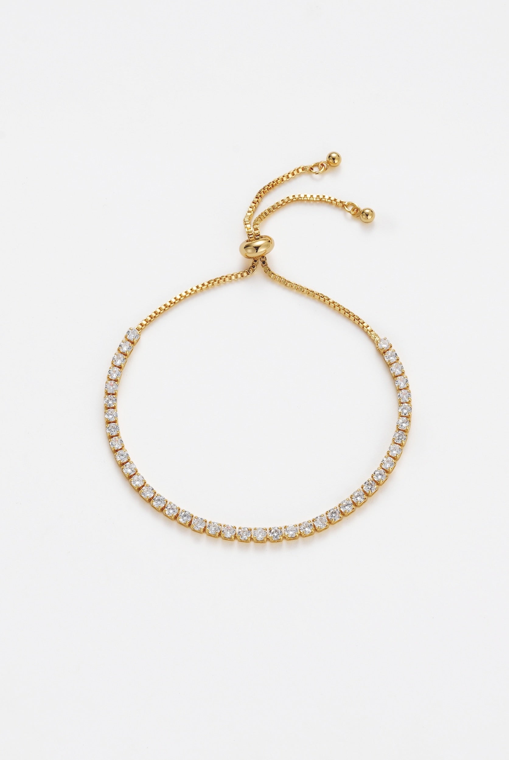 Nikki Tennis Bracelet - Gold