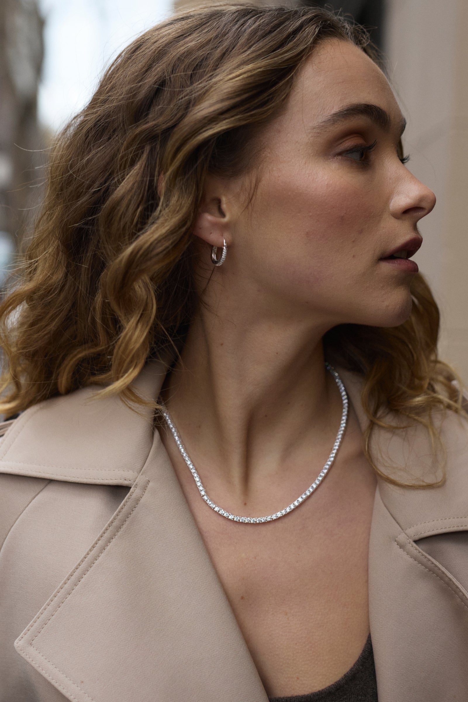 Dani Tennis Necklace - Gold