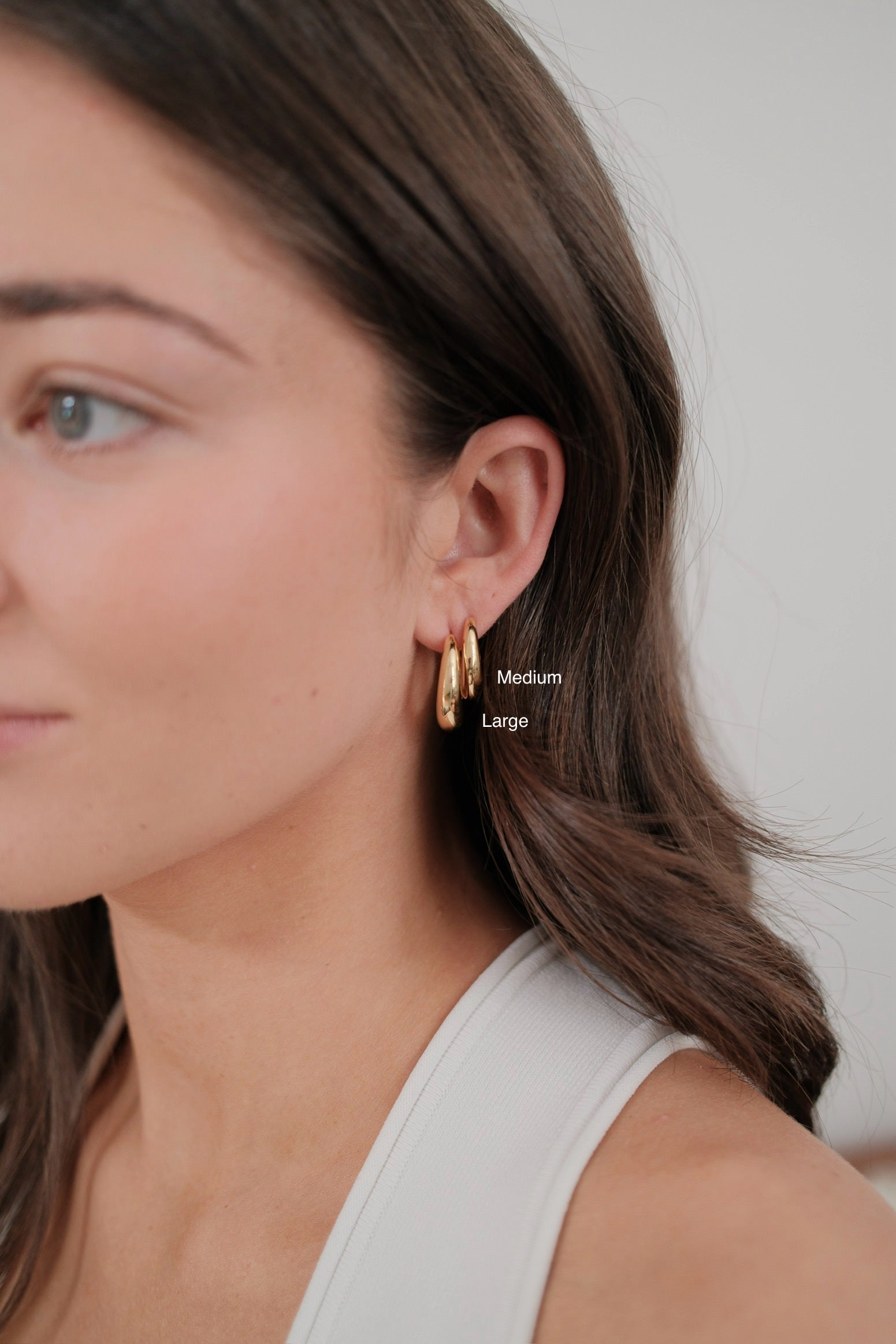 Cleo Hoop Large - Gold