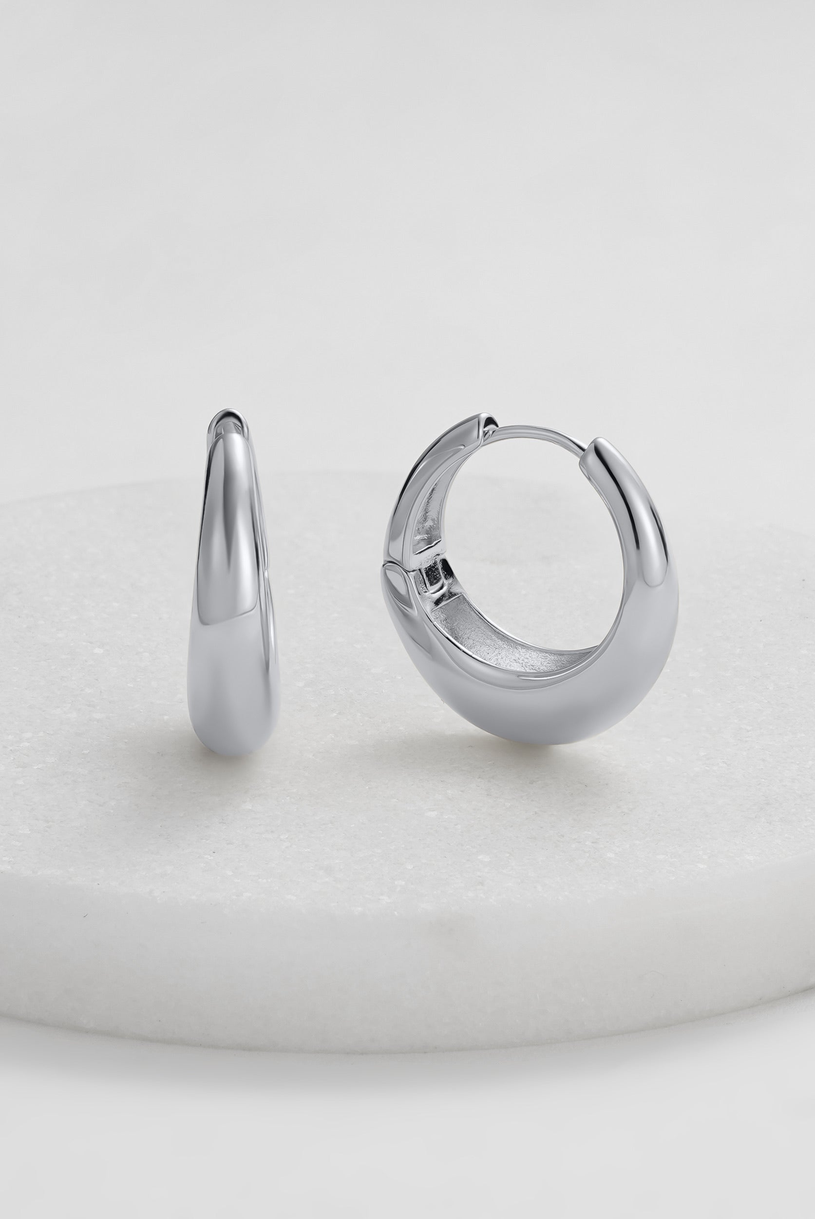 Cleo Hoop Large - Silver