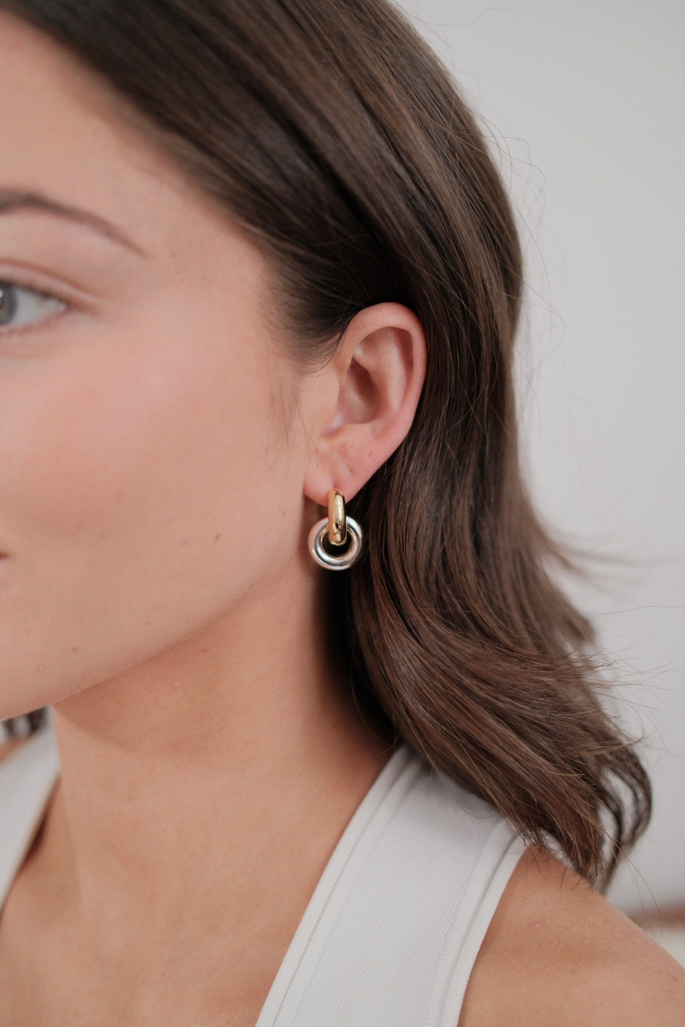 Skye Hoop - Gold/Silver