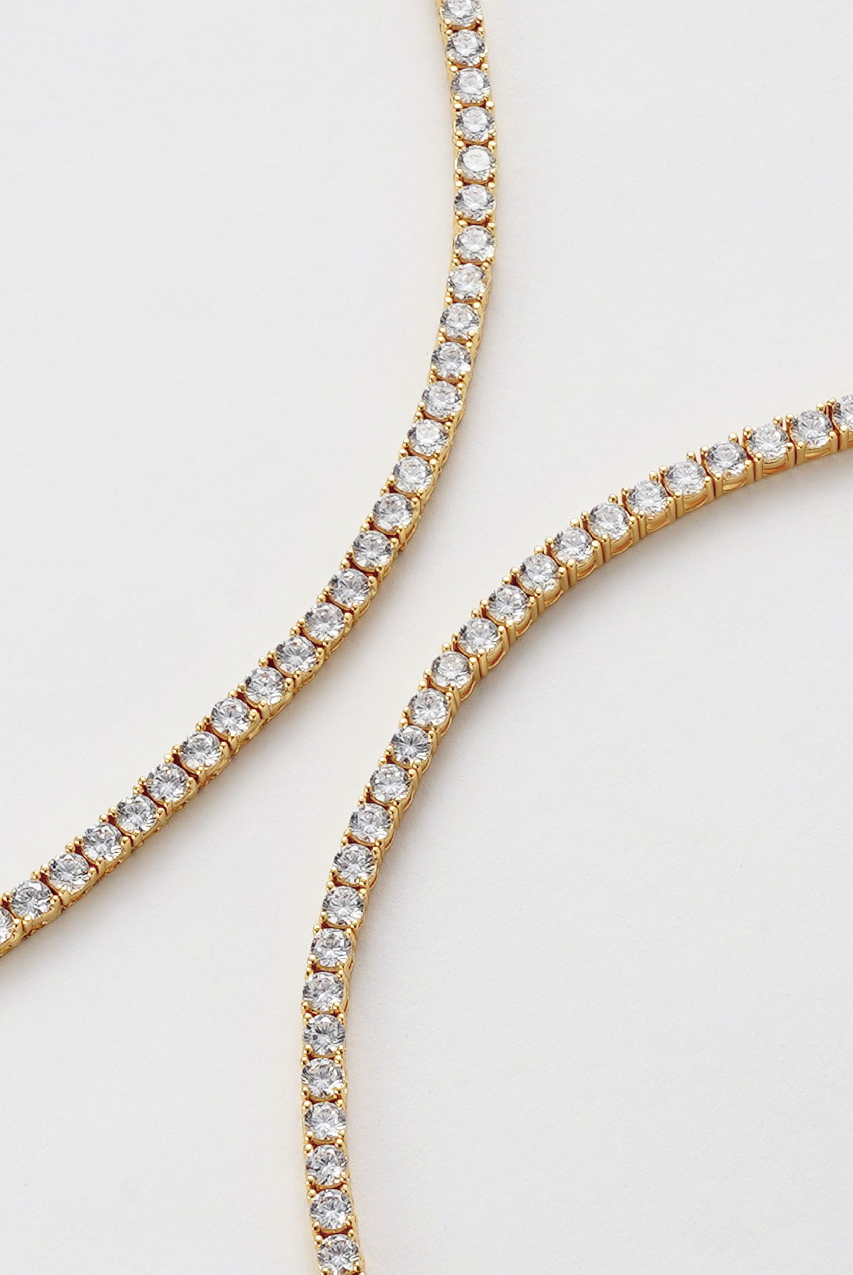 Dani Tennis Necklace - Gold