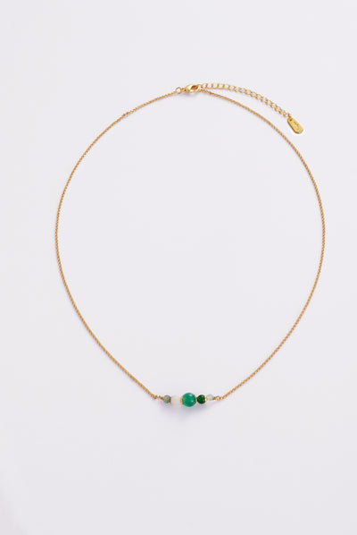 Luna Pendant & Amelia Necklace Stack - Gold