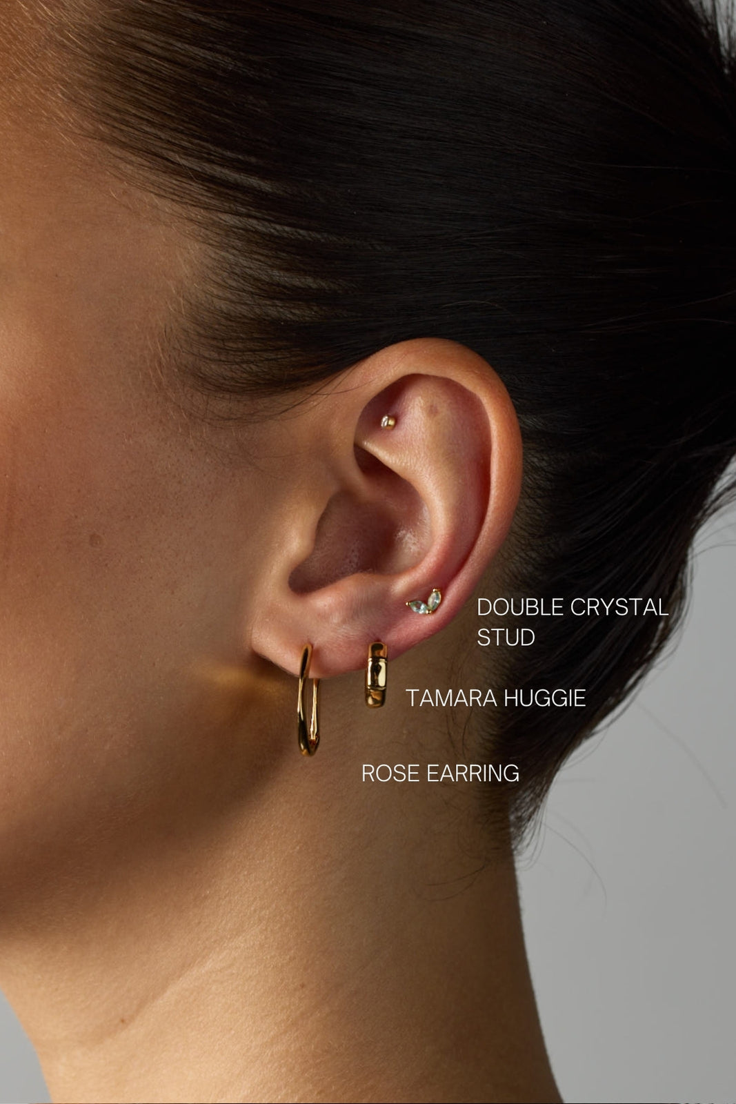 Rose Earring - Silver