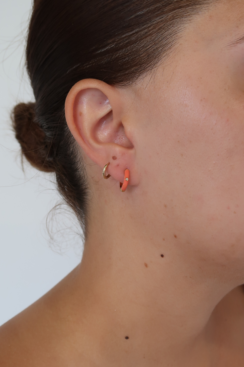 Brighton Huggie - Coral / Gold