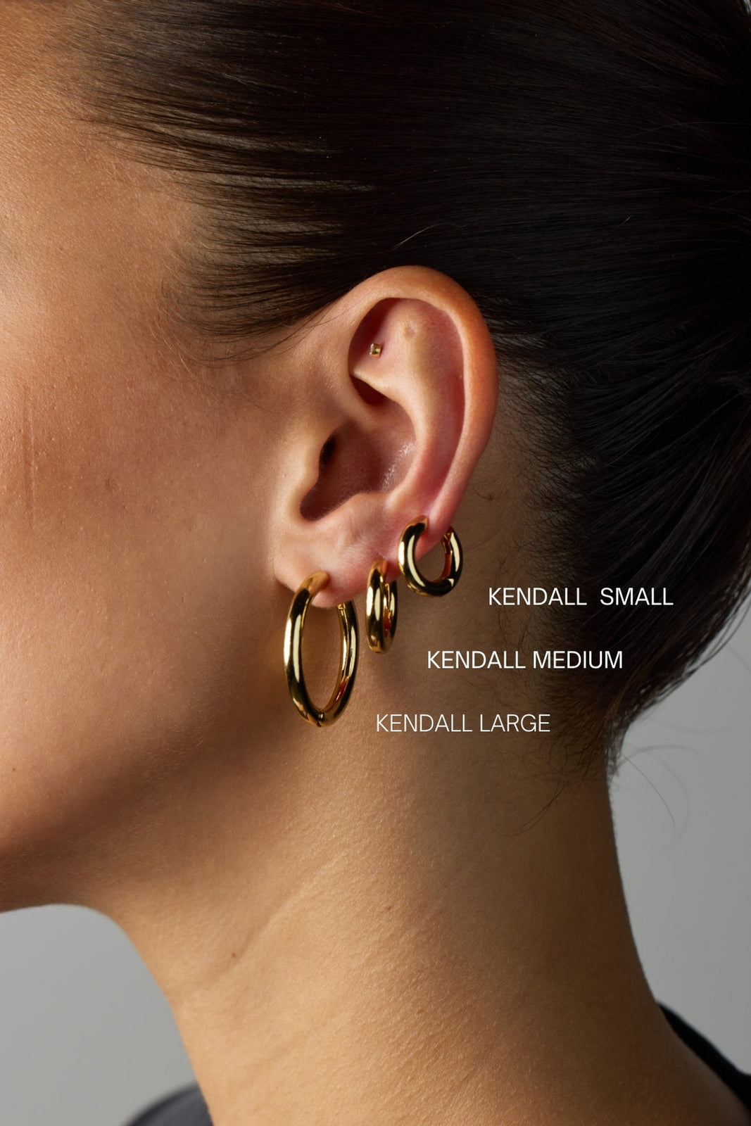 Kendall Hoop Gold - Medium