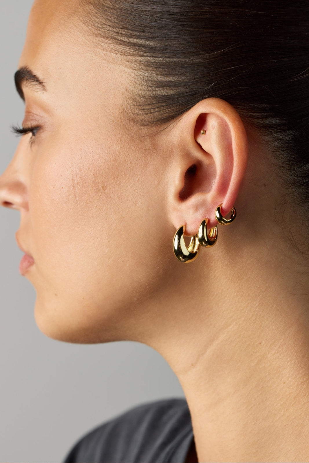 Steph Hoop Medium - Gold