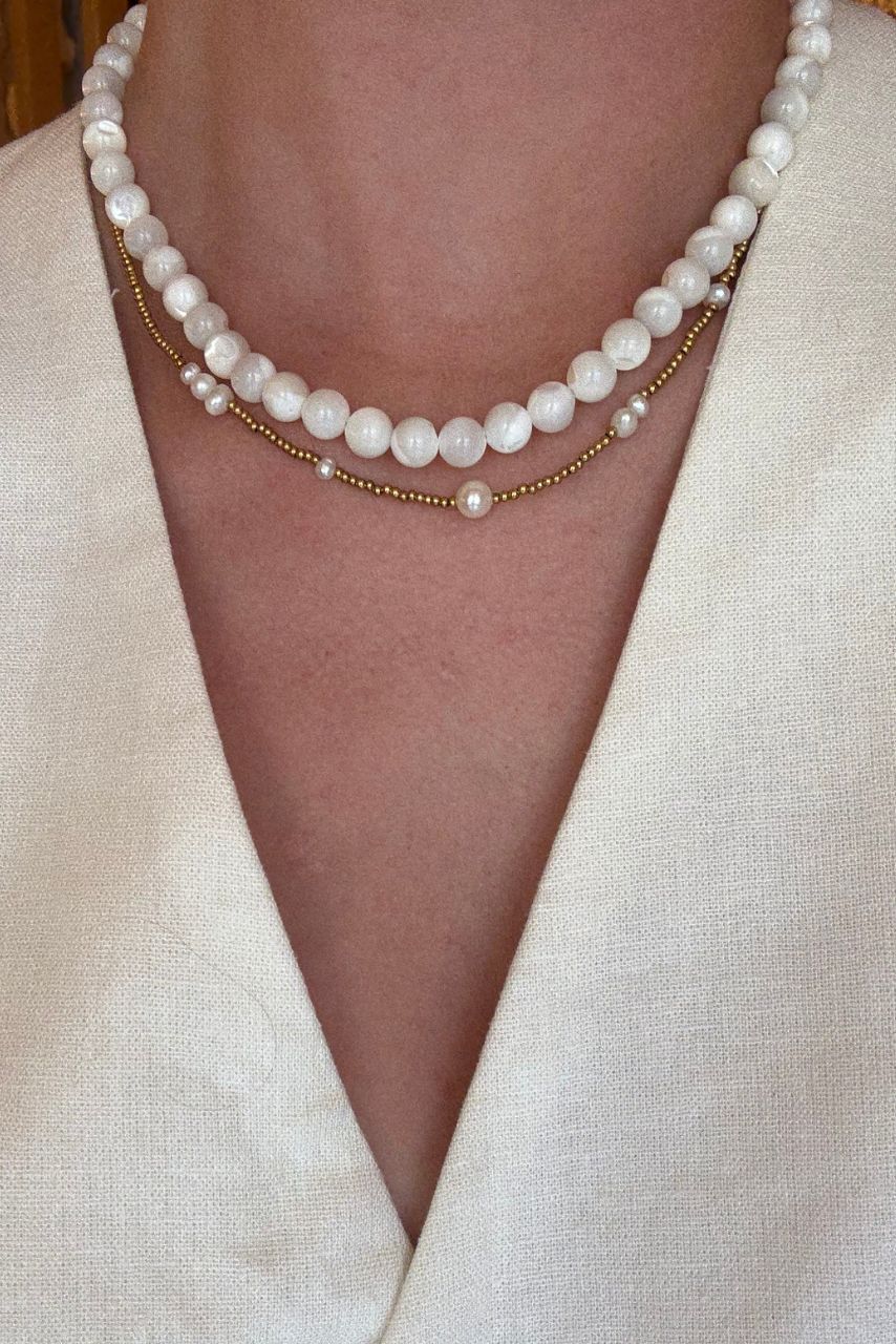 Valentina Necklace - White