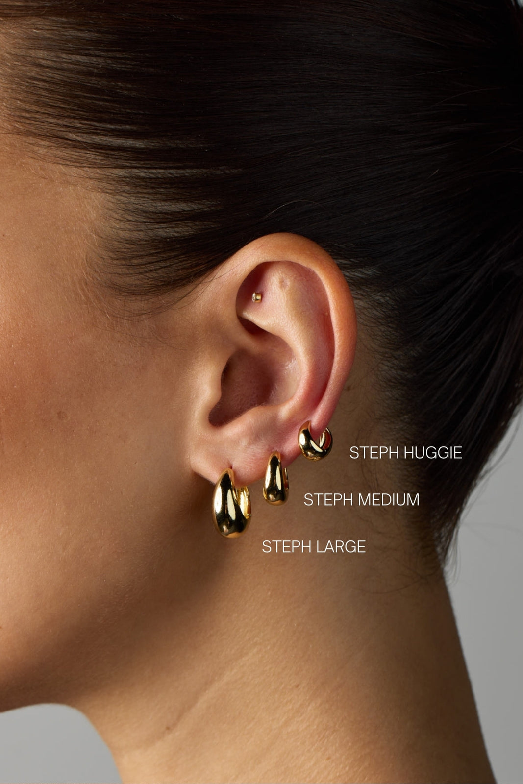 Steph Hoop Medium - Gold