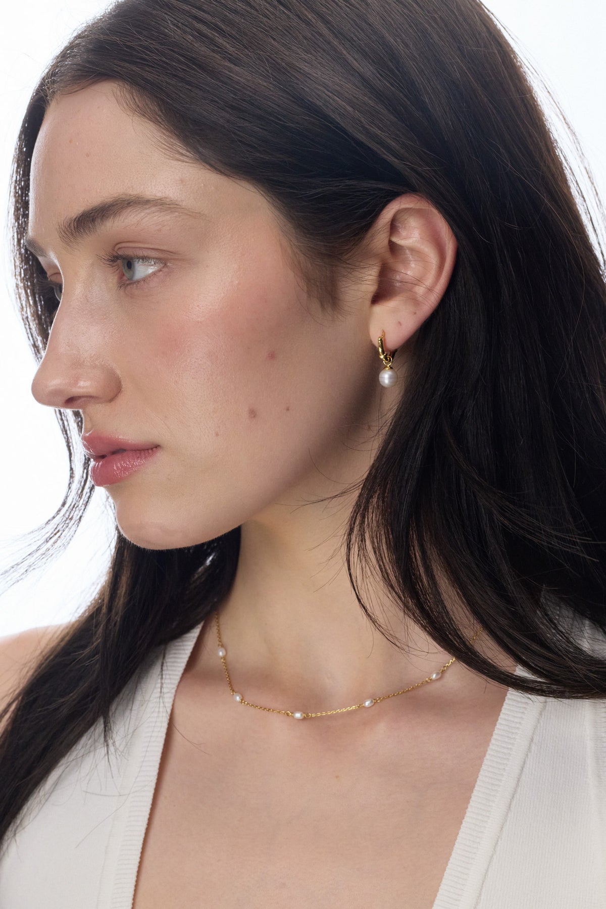 Silver Tessa Pearl Hoop — Zafino Australia (4 of 6)