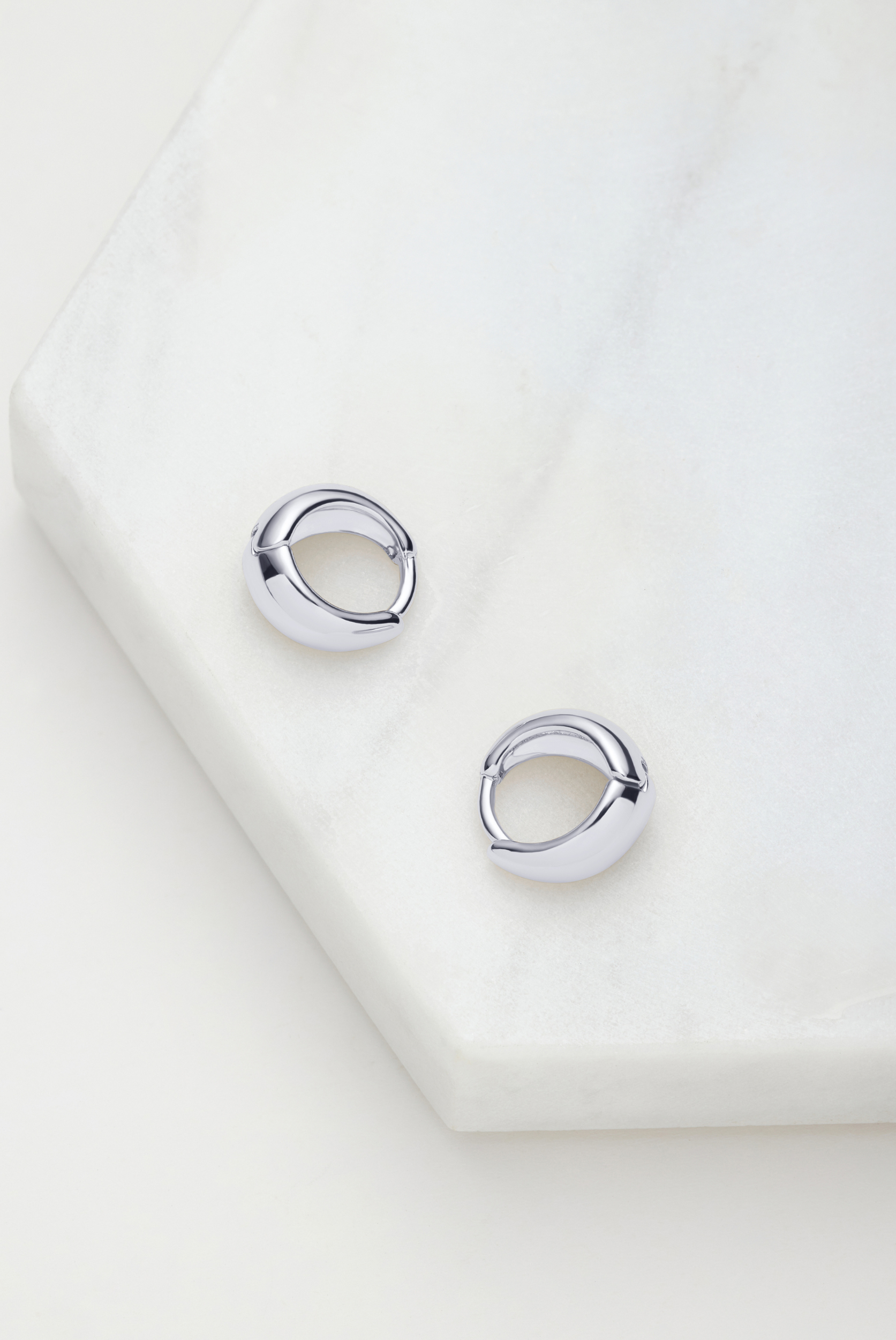 Steph Hoop Small - Silver