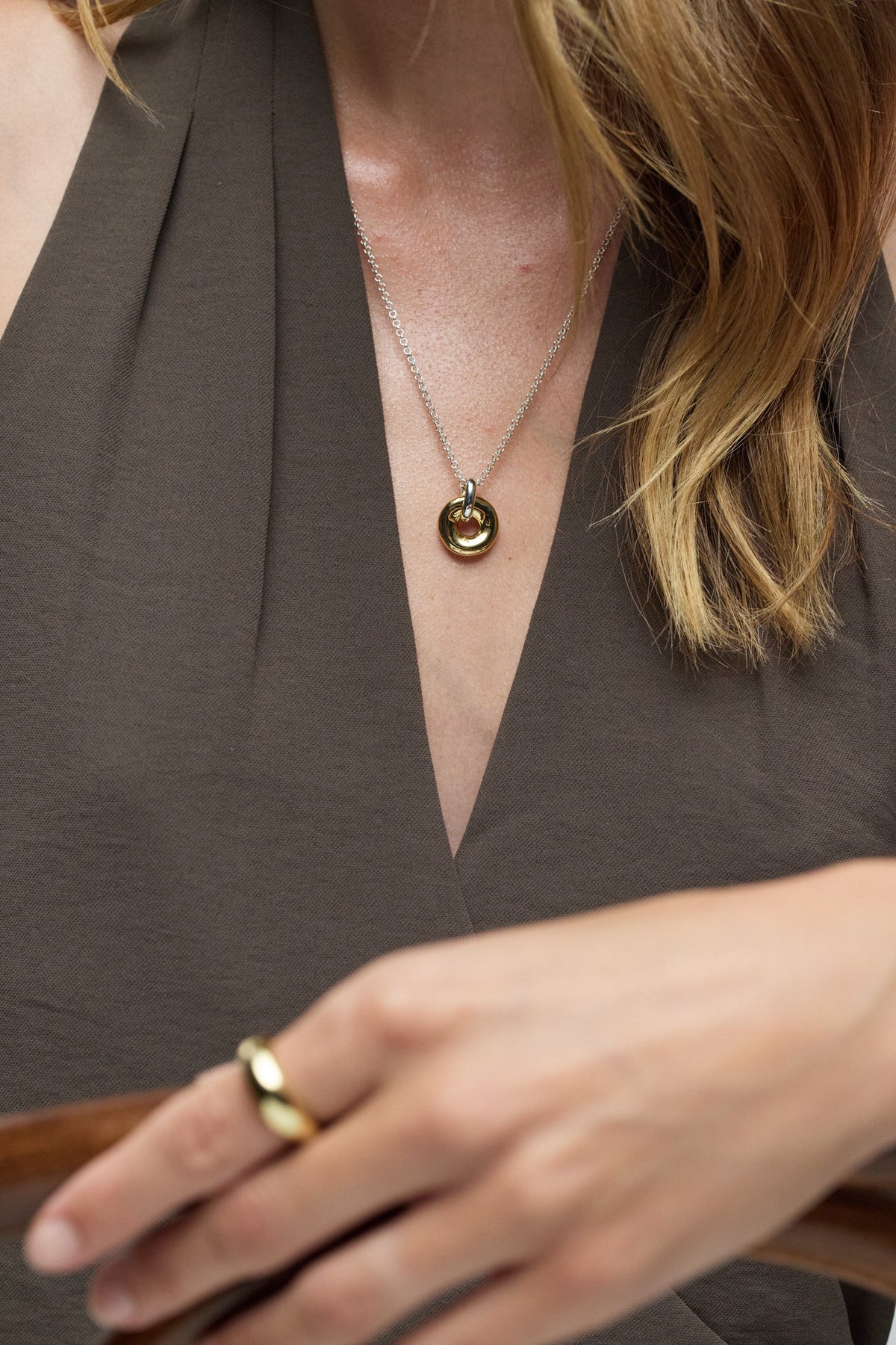 Gold Astrid Necklace - Gold / Silver — Zafino Australia (2 of 5)