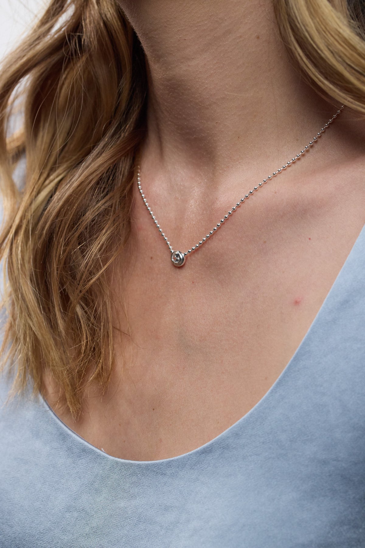 Silver Zoe Necklace — Zafino Australia (2 of 5)