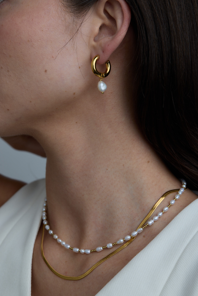 Billie Necklace, Snake Chain & Charlie Set