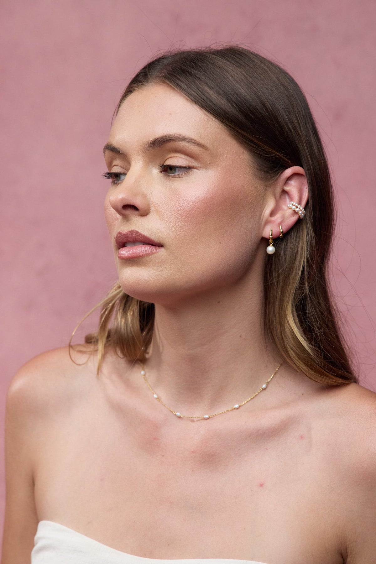 Gold Tessa Pearl Hoop — Zafino Australia (2 of 6)