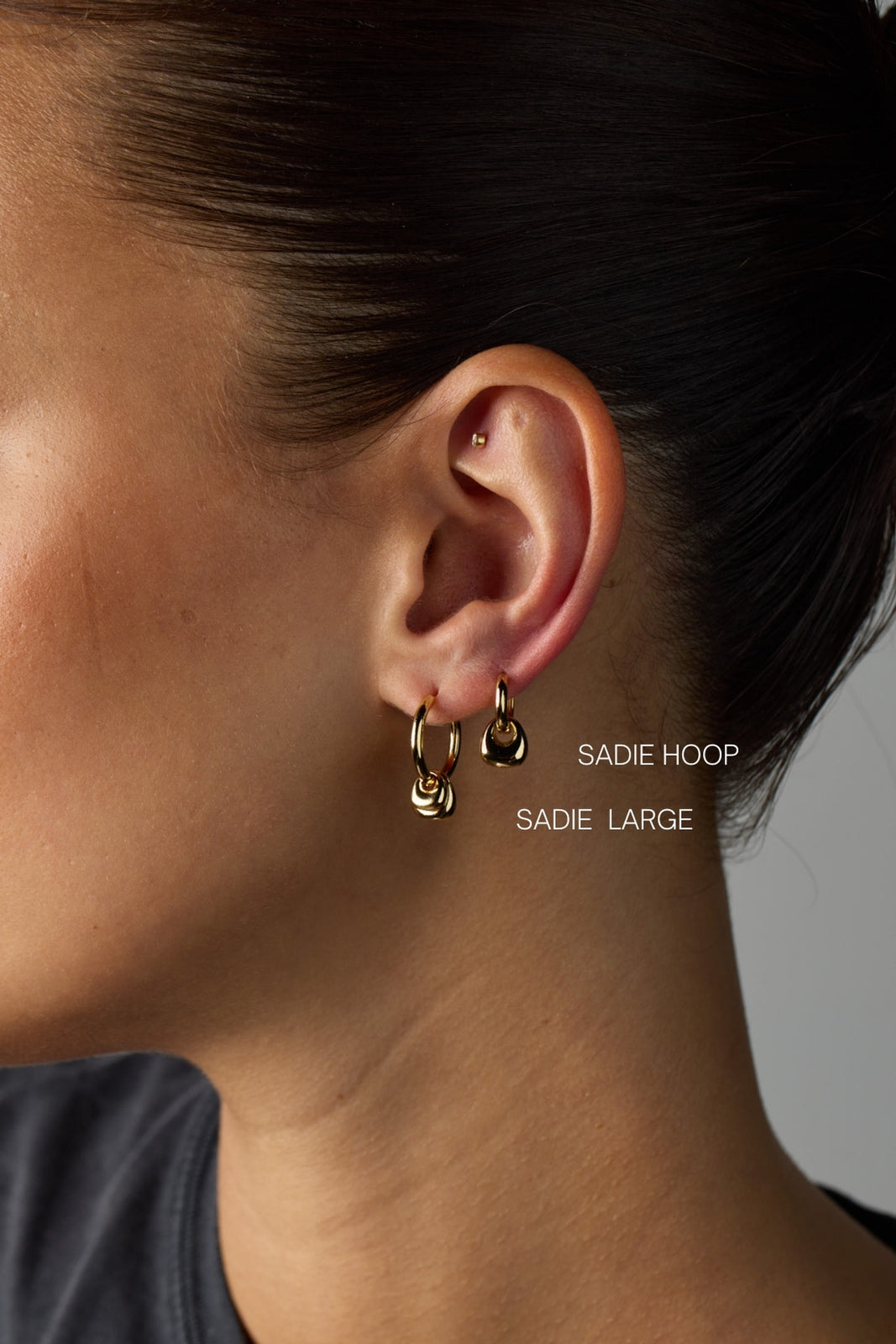 Silver Sadie Hoop — Zafino Australia (2 of 5)
