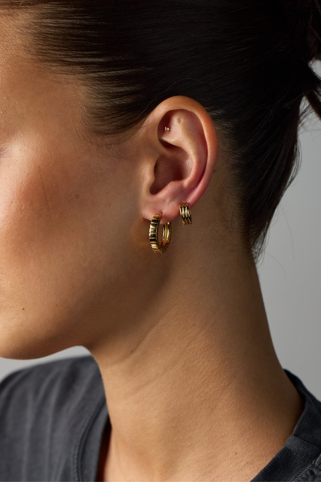 Grace Huggie Earring - Gold