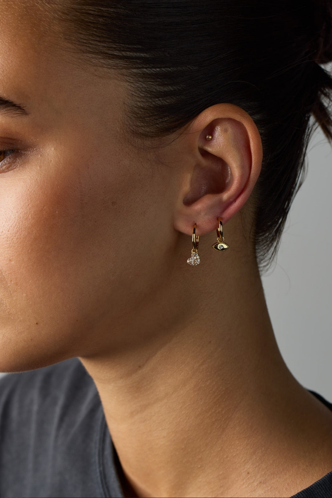 Silver Evil Eye Earring — Zafino Australia (2 of 4)