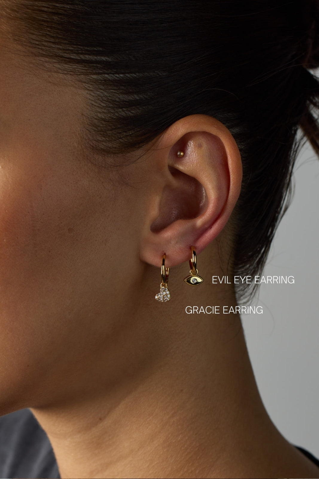 Silver Evil Eye Earring — Zafino Australia (3 of 4)