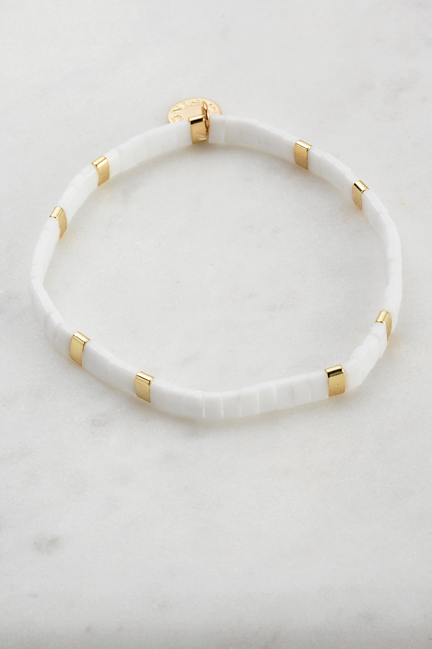 White Tile Bracelet