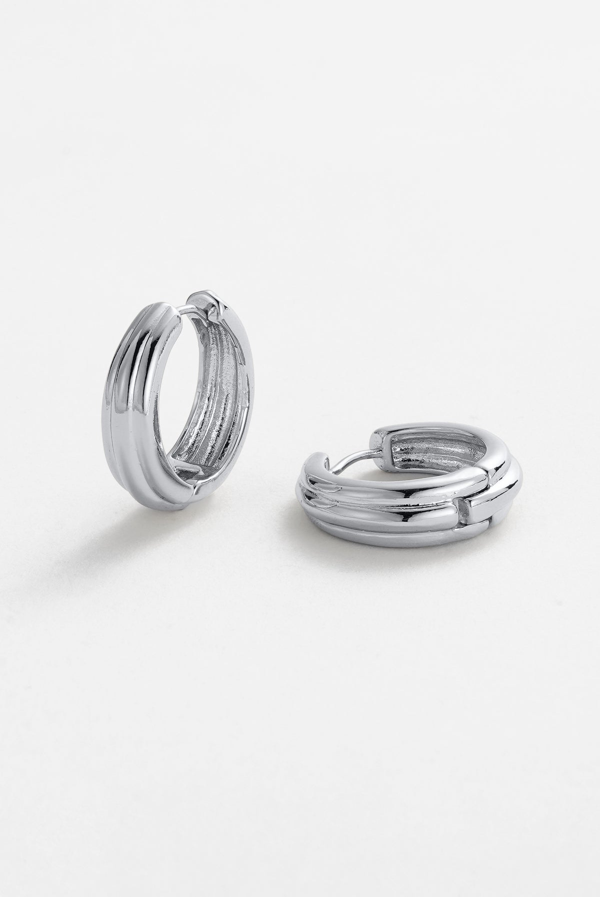 Silver Paris Hoop Earring — Zafino Australia (1 of 6)