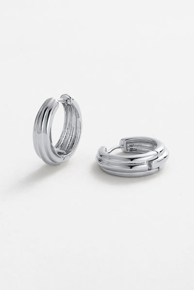Paris Hoop Earring - Silver