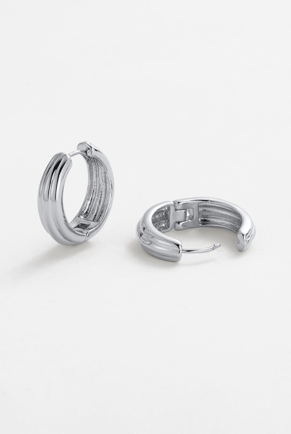 Silver Paris Hoop Earring — Zafino Australia (6 of 6)