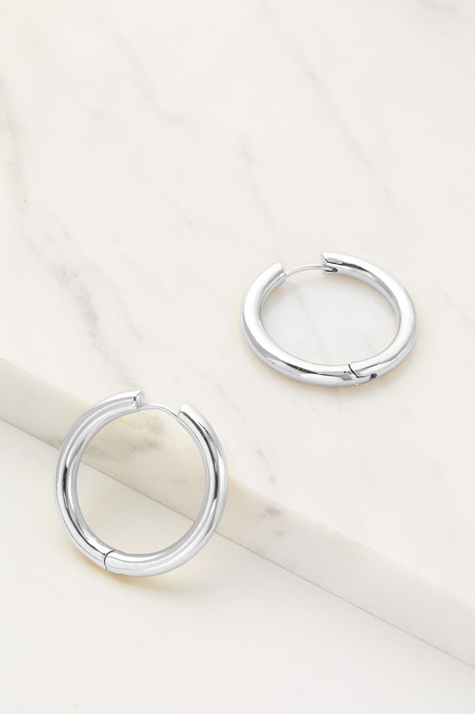 Kendall Hoop Silver - Large
