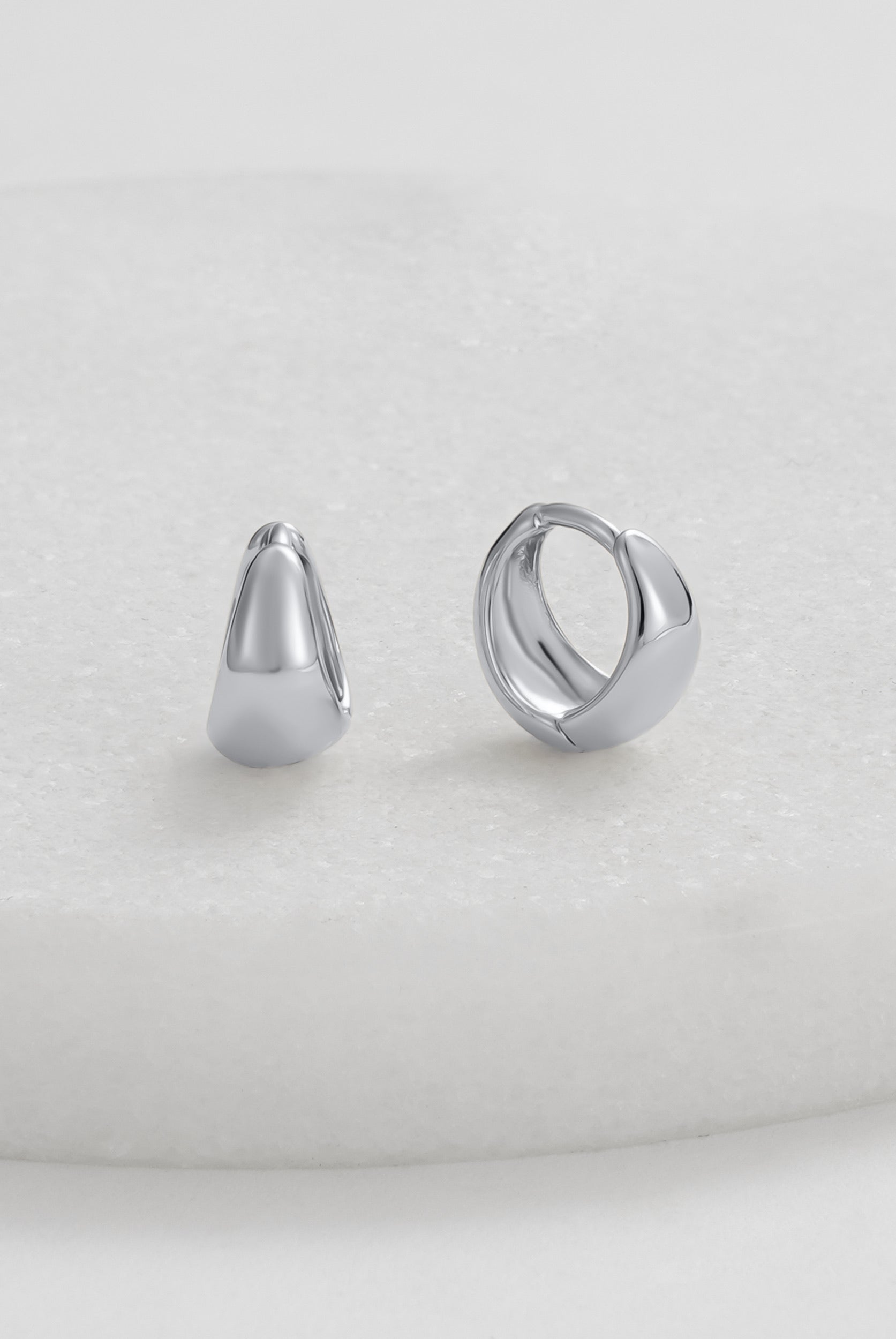 Steph Hoop Small - Silver