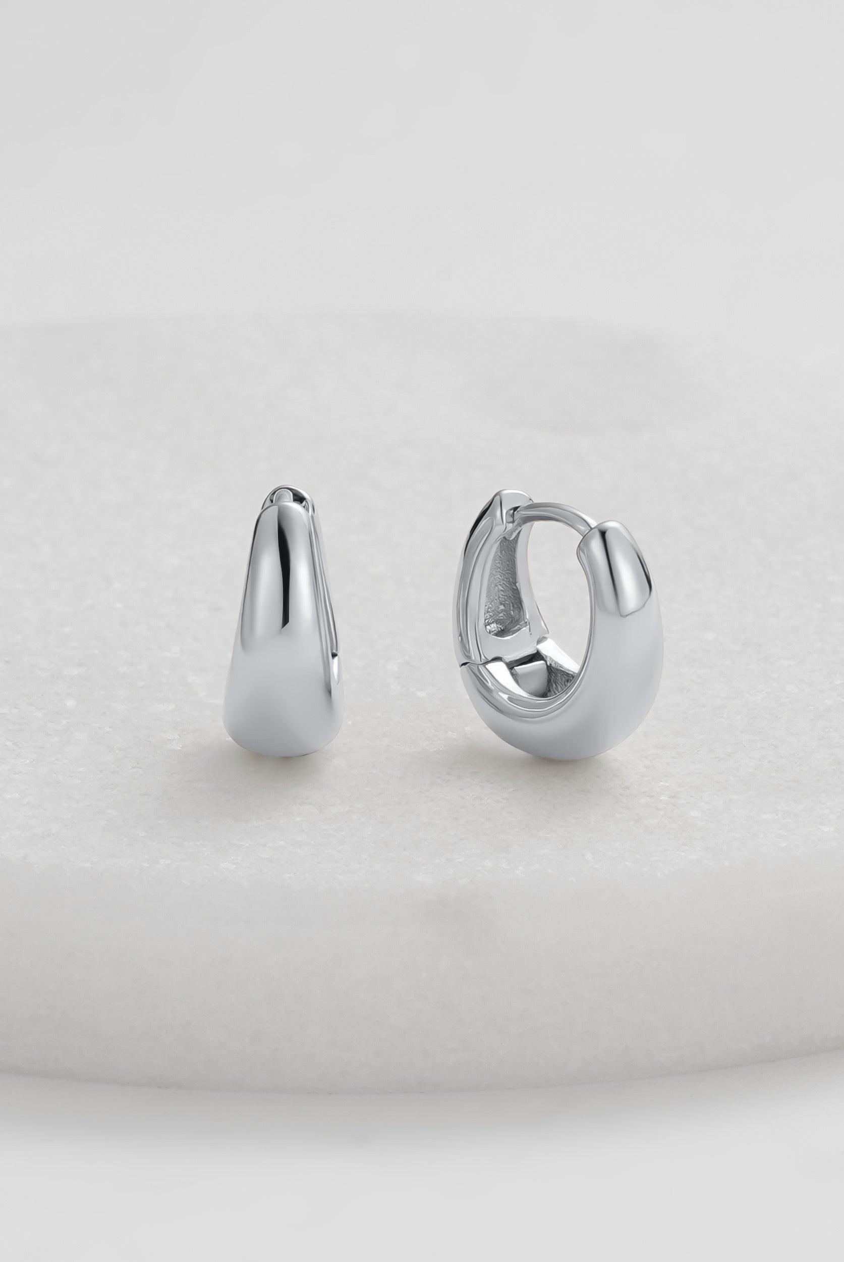 Steph Hoop Medium - Silver | Zafino Australia
