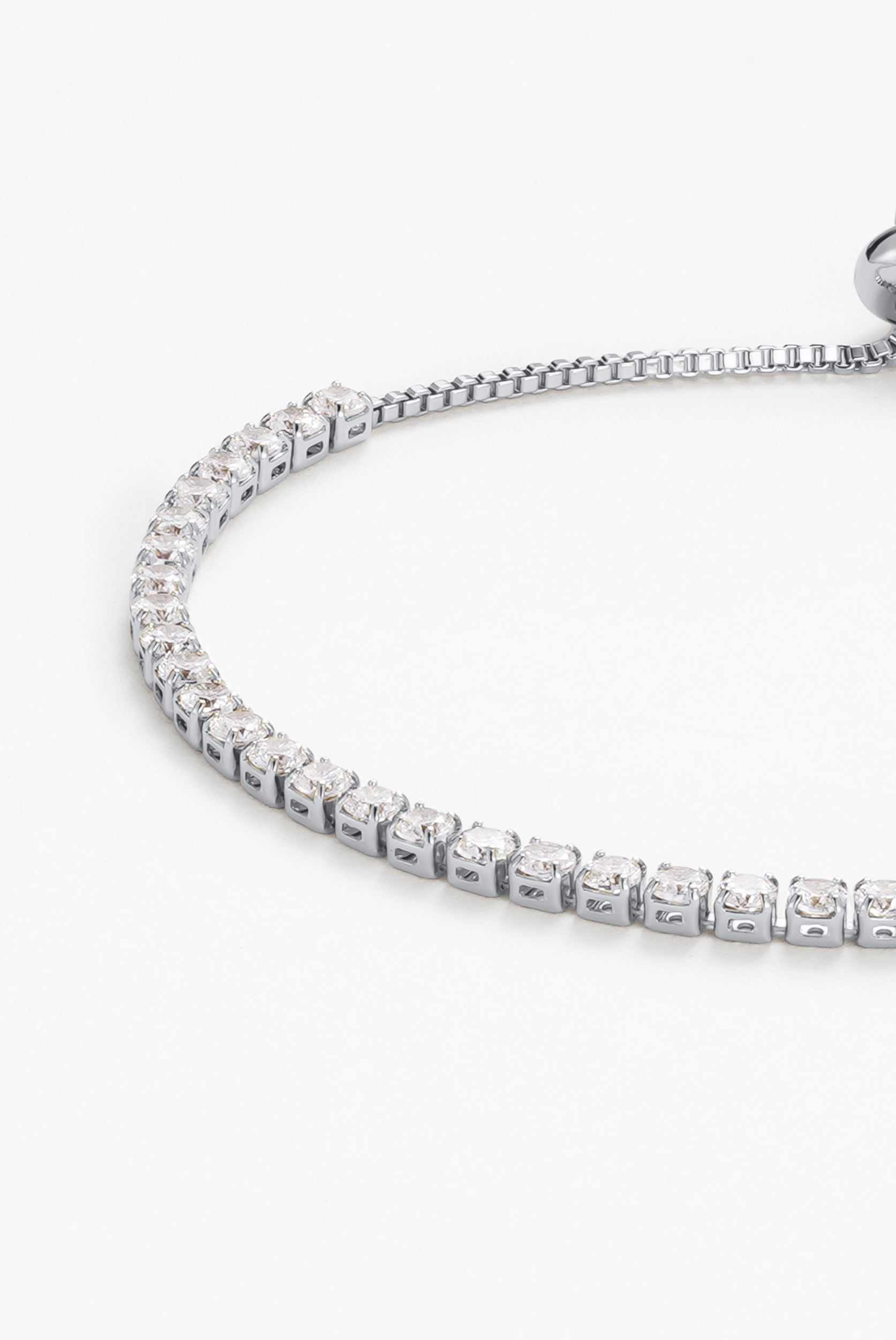 Nikki Tennis Bracelet - Silver