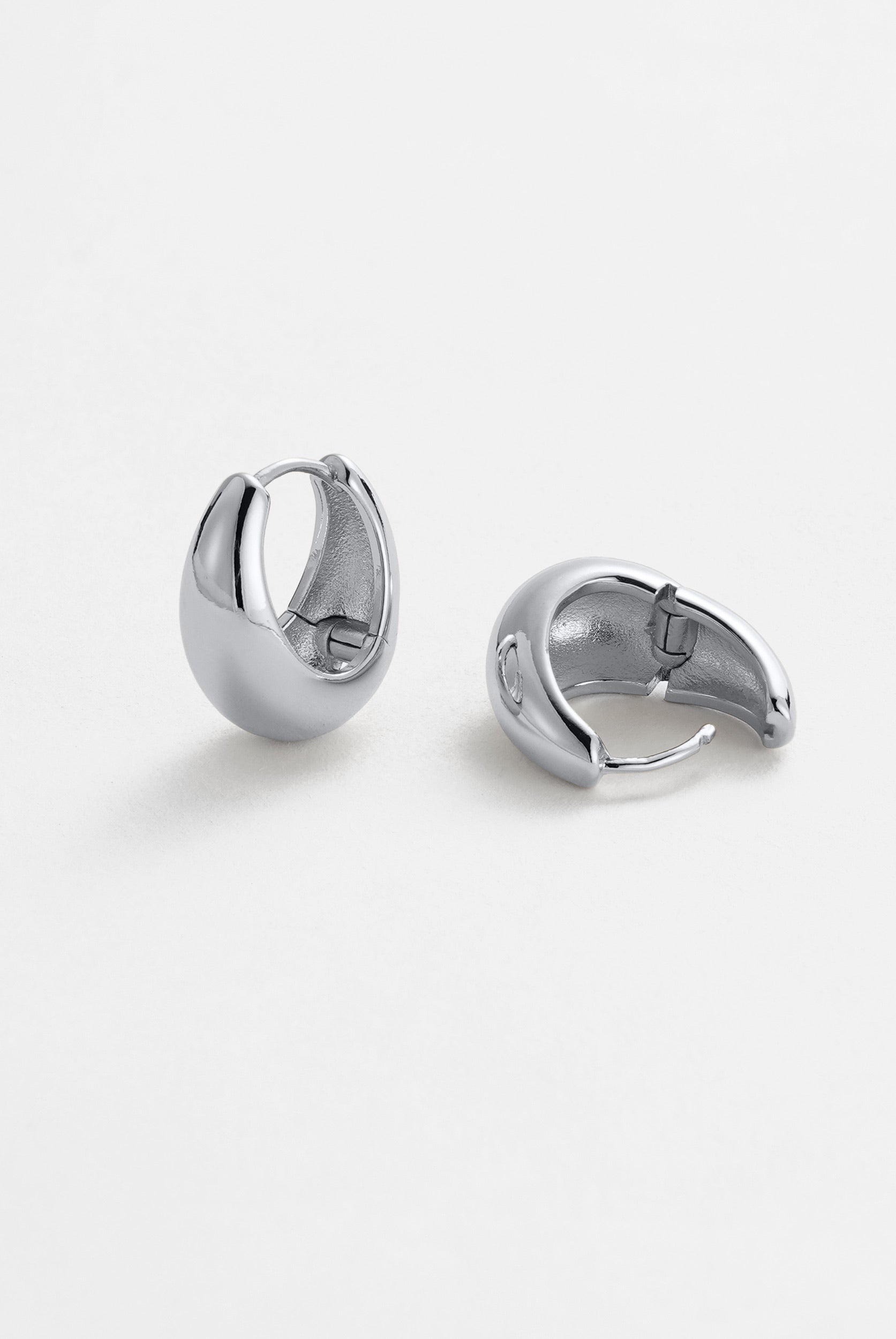 Steph Hoop Large - Silver