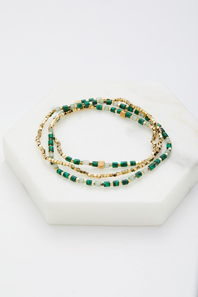 Ophelia wrap Bracelet - Jade