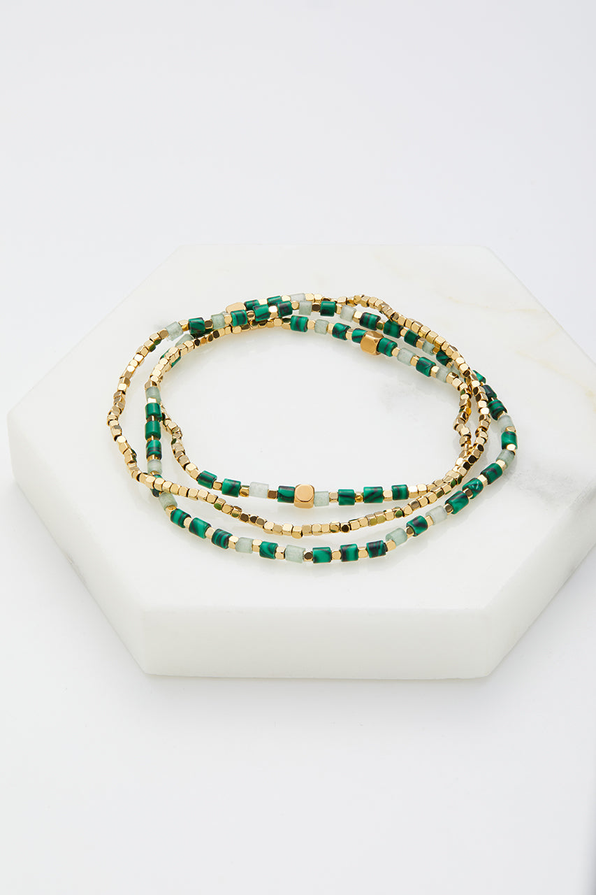 Ophelia wrap Bracelet - Jade