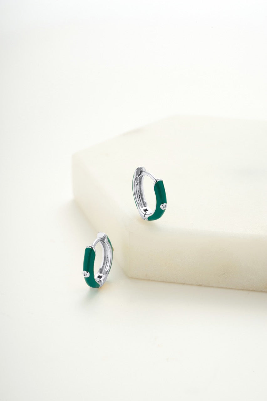 Brighton Huggie - Teal / Silver