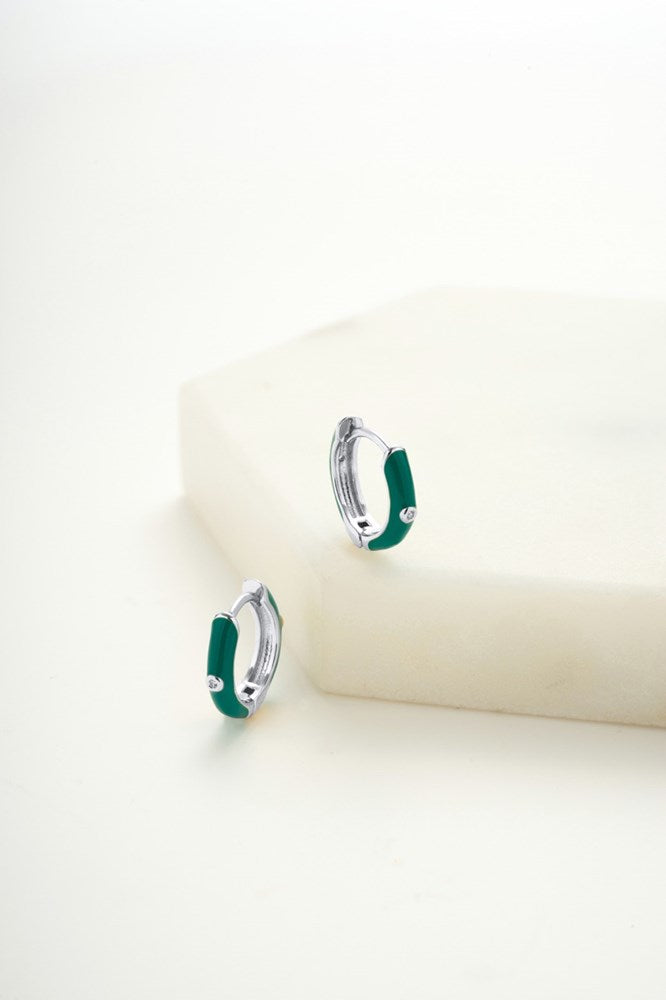 Brighton Huggie - Teal / Silver