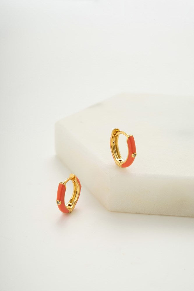 Brighton Huggie - Coral / Gold