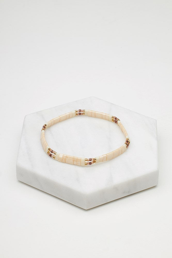 Tile Bracelet - Blush