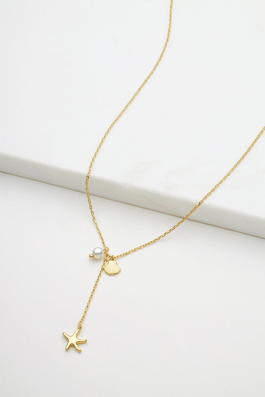 Starfish Mini Necklace - Gold