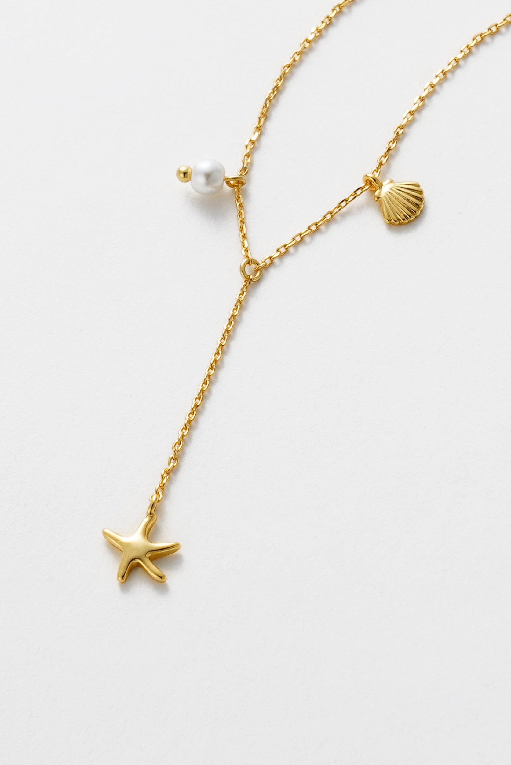 Starfish Mini Necklace - Gold