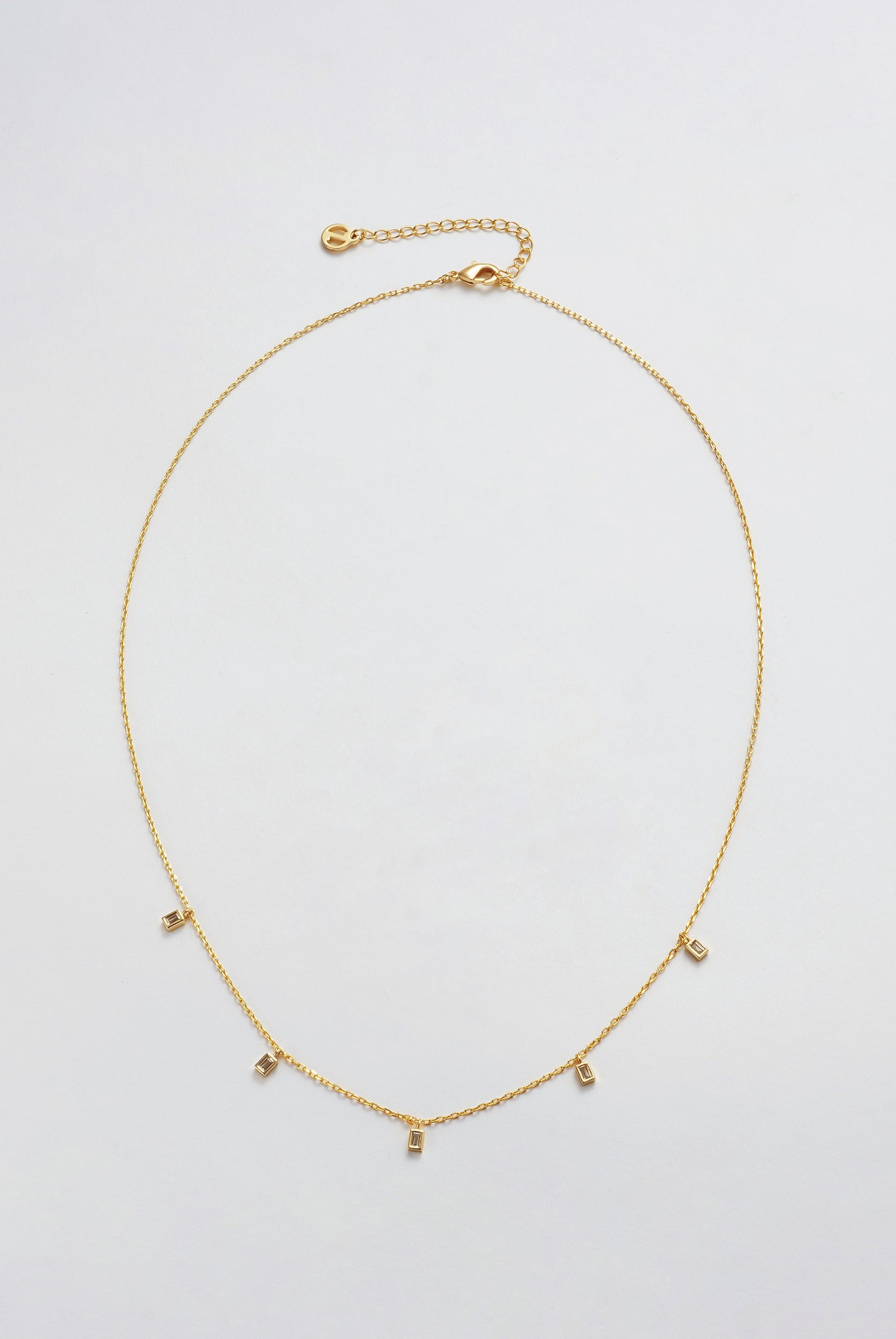 Baguette Necklace - Gold