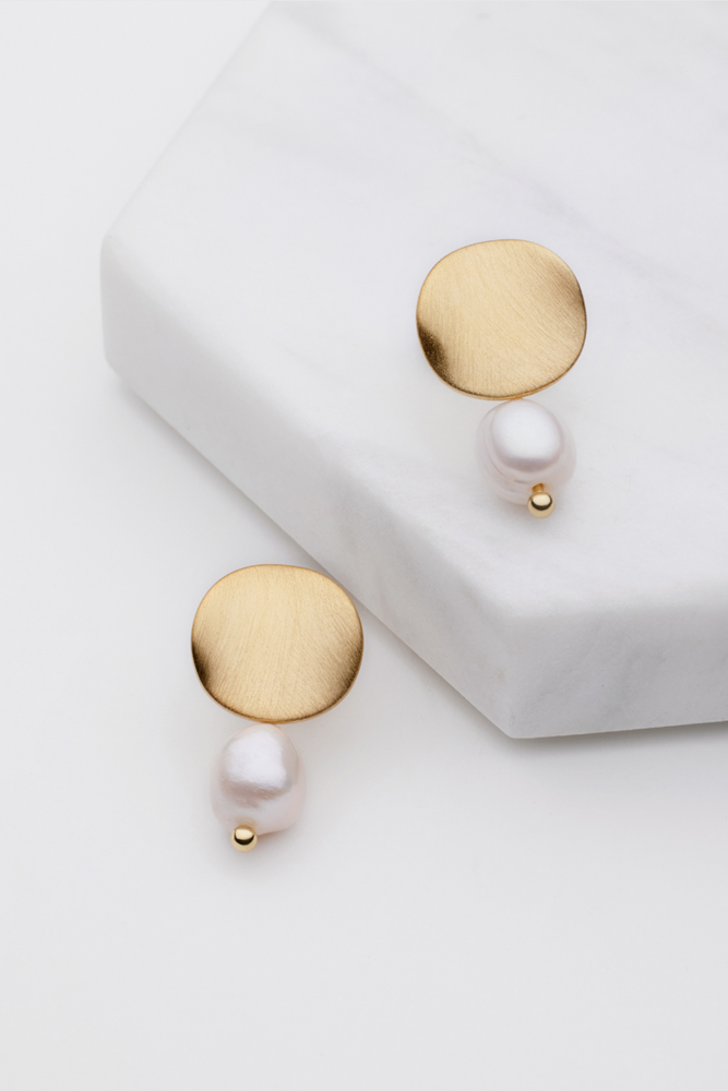 Hazel Brushed Earring — Zafino Australia (1 of 4)