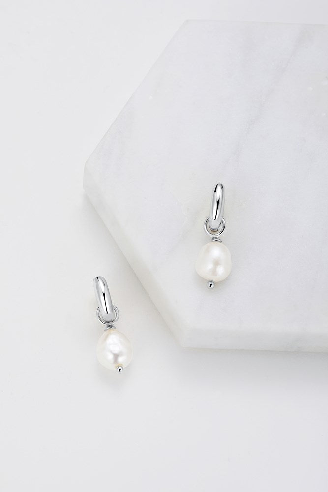 Charlie Mini Hoop - Silver