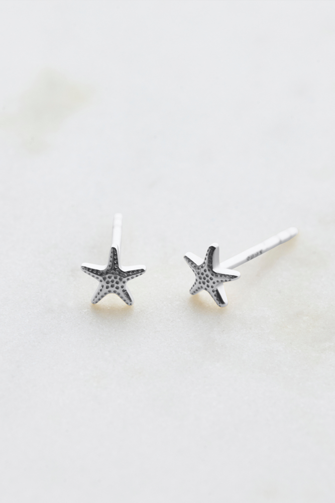 Starfish Stud Earring - 925 Silver