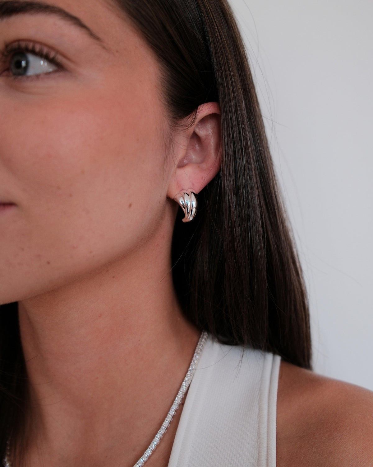 Silver Romy Hoop — Zafino Australia (2 of 2)