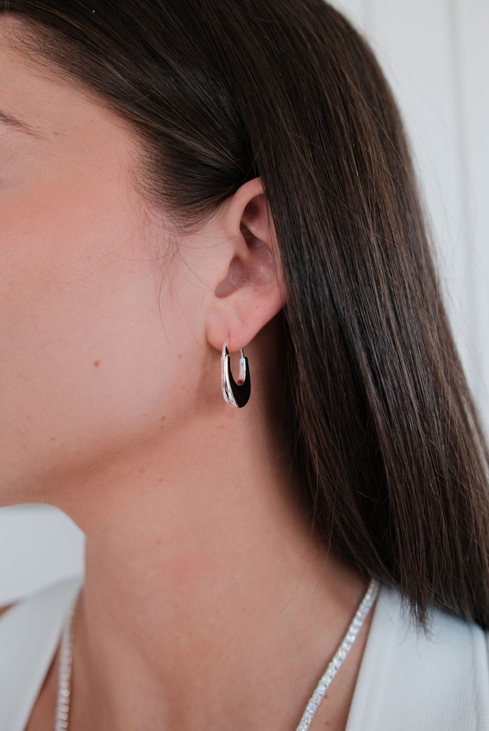 Sienna Hoop - Silver