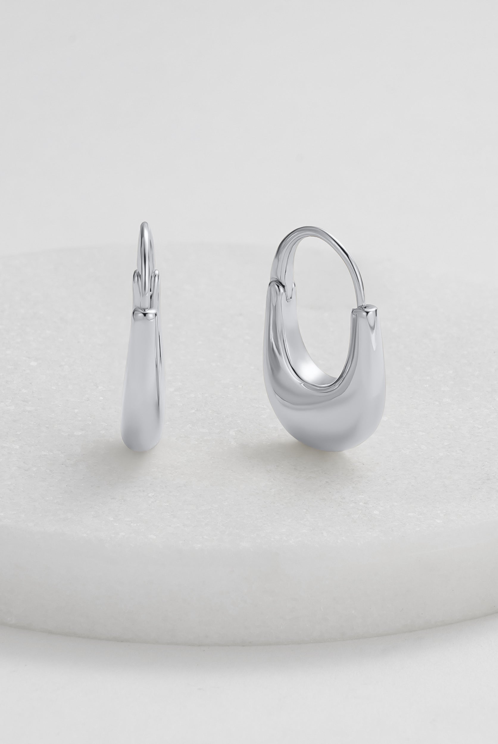 Sienna Hoop - Silver