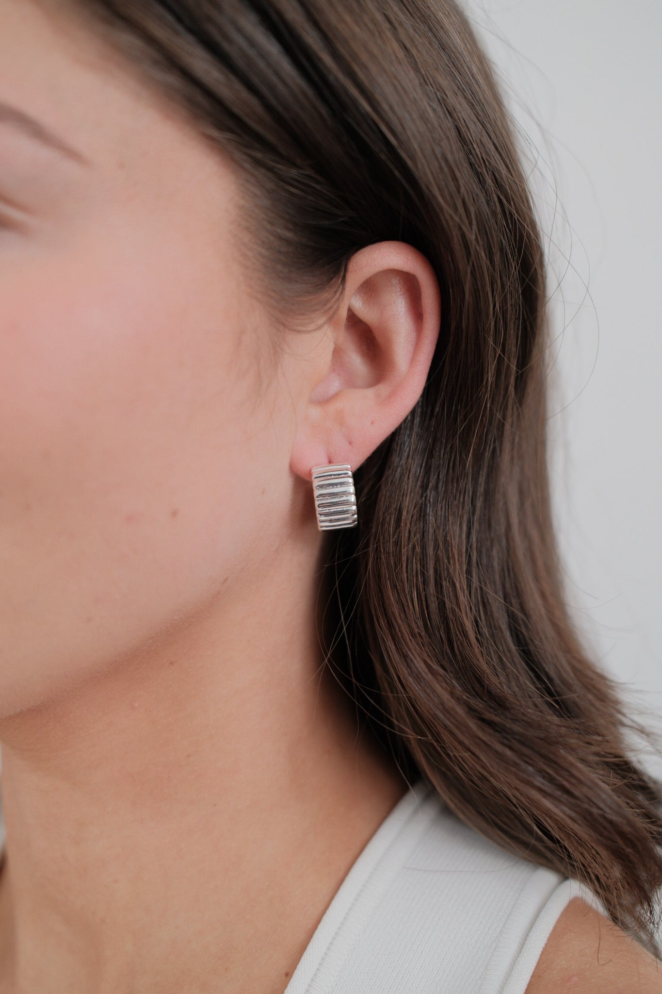 Harlow Hoop - Silver