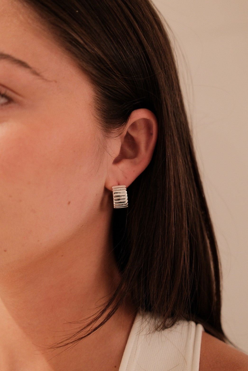 Harlow Hoop - Silver