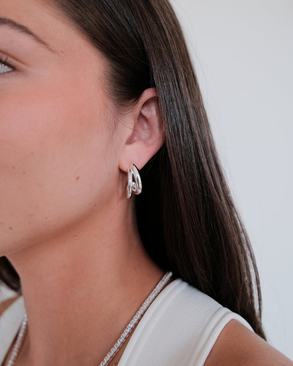 Aria Hoop - Silver